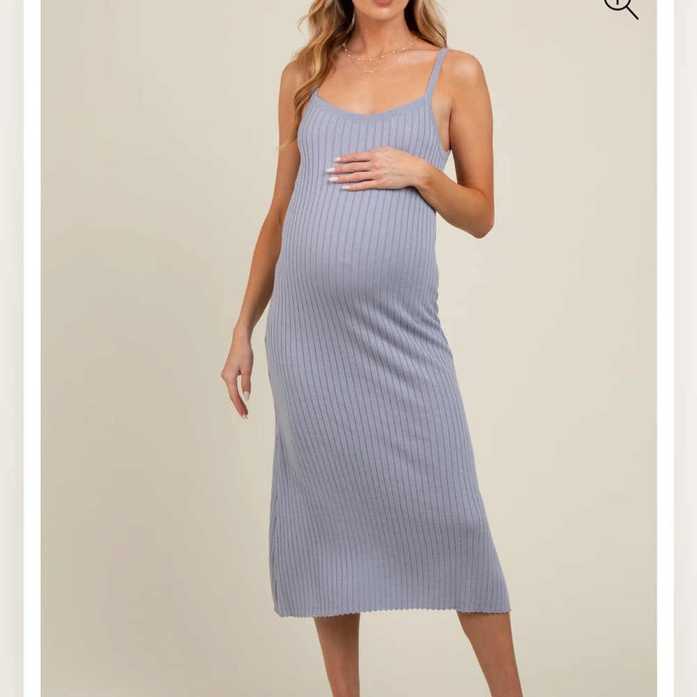 Together Ribbed Knit Maternity Dress
